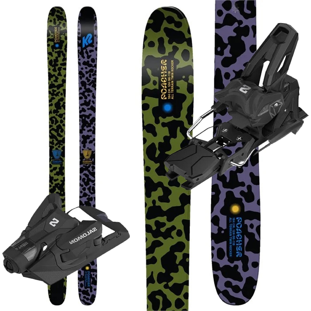 K2 Poacher Skis W/ Salomon Strive 14 - - Ski